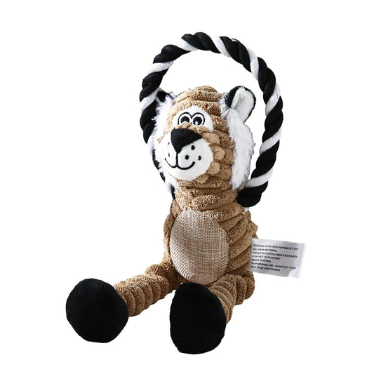 Plush Pet Toys - Monkey, Lion, Elephant Interactive
