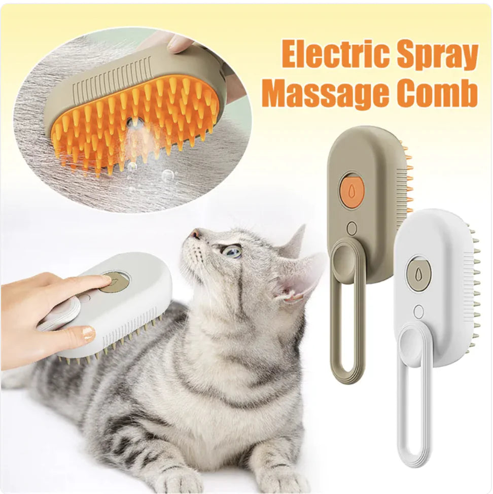 Electric spray massage comb for pets 